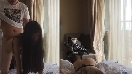真實情侶自拍 小情侶在床上後入私拍，男友猛力抽插到女友直到她高潮癱軟 封面