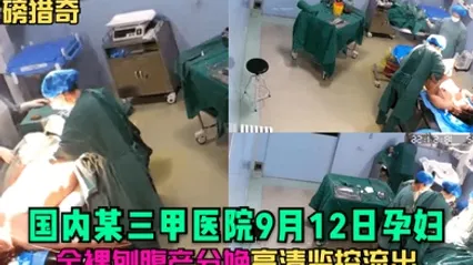 重磅獵奇國內某三甲醫院9月12日孕婦全裸刨腹產分娩高清監控流出 全集 封面